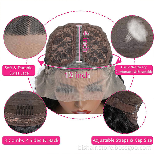 Curly front lace wig real hair kinky curly hair wig, suitable for women 13x1 Brazilian wig, 9A real human hair wig 150% density